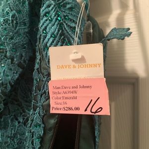 NWT Green 2 Piece prom dress